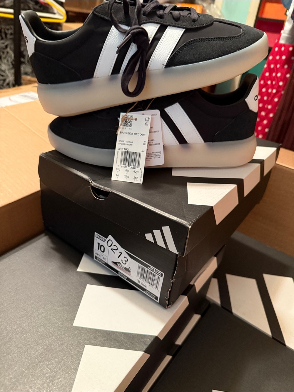 adidas Black and White Low-Top Sneakers